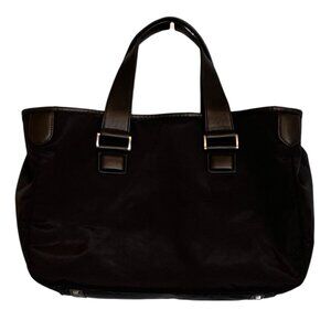 TUMI Nylon Leather-Trim Tote Bag – Black – Travel/Work Bag